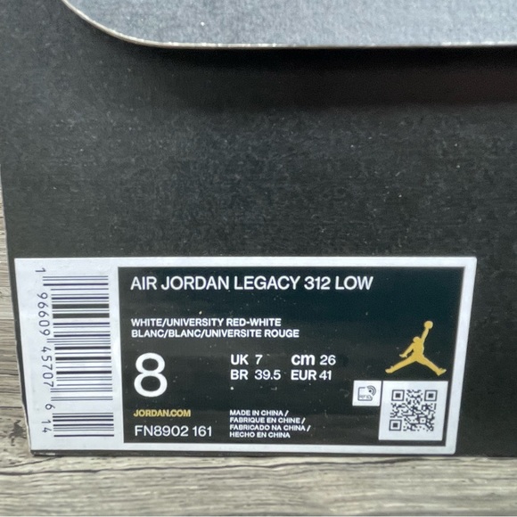 NEW Nike Air Jordan Legacy 312 Low 'Philippines' Men's Size 8 FN8902-161 - Picture 7 of 7